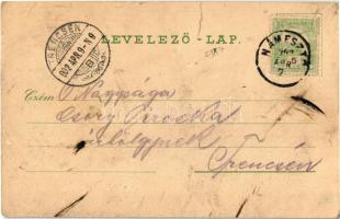 1902 Námesztó, Námestovo; Murin-féle sírbolt, Takarékpénztár, Uradalmi szálloda, Fő tér. Schein M. k...