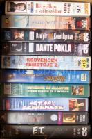 10 db eredeti műsoros videokazetta (krimik, thrillerek, vígjáték)