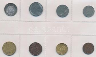 Német Birodalom 1907-1942. 1pf-1/2M (8xkfl) forgalmi sor műanyag tokban T:1--3
German Empire 1907-1...