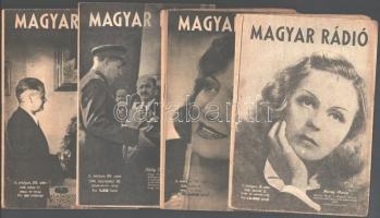 1946-1949 a Magyar Rádió 5 db lapszáma, érdekes írásokkal