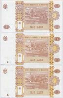 Moldova 1994. 1L + 2015. 1L (2x) sorszámkövetők T:I 
Moldova 1994. 1 Leu + 2015. 1 Leu (2x) sequent...