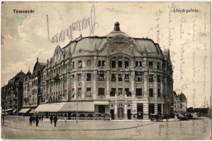 1919 Temesvár, Timisoara; Lloyd palota és kávéház / palace, café (kis szakadás / small tear)