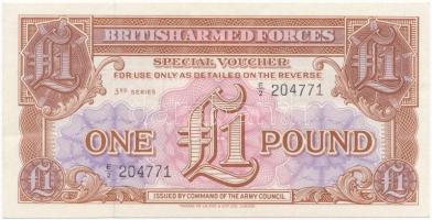 Nagy-Britannia / Katonai kiadás 1956. 1Ł T:III szép papír Great Britain / British Armed Forces 1956. 1 Pound C:F nice paper Krause#M29