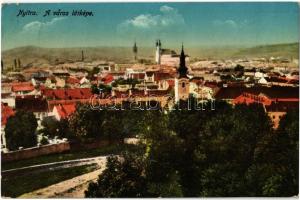 1916 Nyitra, Nitra; látkép, templomok / general view, churches (EK)