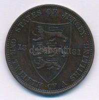 Jersey 1881. 1/12Sh Br "Viktória" T:2
Jersey 1881. 1/12 Shilling Br "Victoria" ...