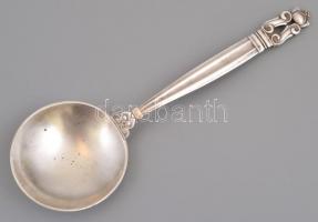 Georg Jensen makkos mintájú kanál, Jelzett. 47 g, 16 cm / Georg Jensen silver spoon.