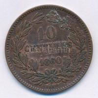 Luxemburg 1860. 10c Br T:2- Luxembourg 1860. 10 Centimes Br C:VF Krause KM#23.2