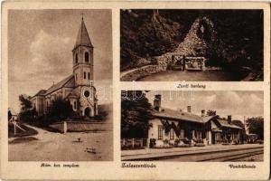 Zalaszentiván, Római katolikus templom, Lourdes-i barlang, Vasútállomás