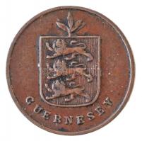 Guernsey 1830. 1D Br T:2- Guernsey 1830. 1 Double Br C:VF Krause KM#1