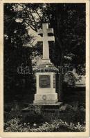1939 Sopronhorpács, Első világháborús hadi emlékmű, hősök szobra. Serényi felvétele. Hangya Szövetkezet kiadása (fa)