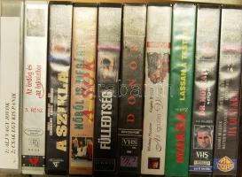 10 db eredeti műsoros videokazetta (krimik, thrillerek, vígjáték)