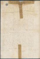 1682 Husszein aga, Adony várának agája magyar nyelvű, pecsétjével ellátott levele a győri káptalanna...