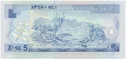 Etiópia 2000. 5B T:I 
Ethiopia 2000. 5 Birr C:Unc Krause#47.b