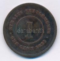 Straits Settlements / Brit gyarmat 1875. 1c Cu "Viktória" T:2- 
Straits Settlements / Bri...
