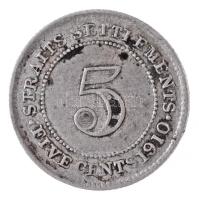 Straits Settlements / Brit gyarmat 1910. 5c Br "VII. Eduárd" T:3 
Straits Settlements / B...