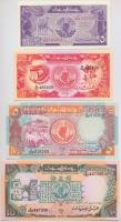 Szudán 1985. 25p + 50p + 5Ł + 10Ł T:I 
Sudan 1985. 25 Piastres + 50 Piastres + 5 Pounds + 10 Pounds...