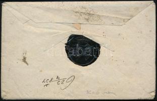 1837 Portós ajánlott levél Bécsen és Rosenbergen át Eperjesre / Unpaid registered cover through Vien...