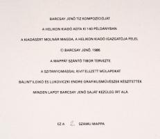 Barcsay Jenő (1900-1988): Barcsay Jenő tíz kompozíciója. Színes szitanyomatok, mindegyik jelzett és ...