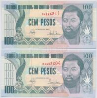 Guinea-Bissau 1990. 100P (2x) T:I Guinea Bissau 1990. 100 Pesos (2x) C:Unc Krause#11