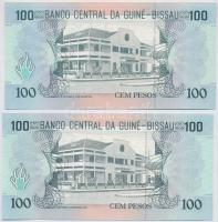 Guinea-Bissau 1990. 100P (2x) T:I
Guinea Bissau 1990. 100 Pesos (2x) C:Unc Krause#11