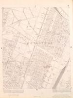 1908 Budapest Székesfőváros területének térképe, 1:5000, szerk. Székesfőváros Mérnöki Hivatala, kiad...