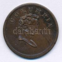 Nagy-Britannia ~1820-1830. token Cu "Columbia farthing" T:2 patina United Kingdom ~1820-1830. token Cu "Columbia farthing" C:XF patina