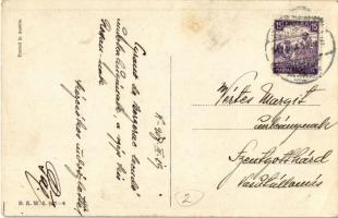 Art Nouveau, child with dog and toy. B.K.W.I. 587-6. s: August Patek