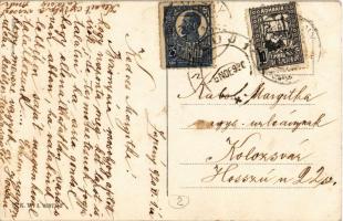 1920 Art Nouveau baroque ladies. B.K.W.I. 4637-2. s: August Patek (EK)