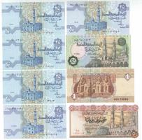 Egyiptom 1967-2008. 25p-1Ł (8x) T:I
Egypt 1967-2008. 25 Piastres - 1 Pound (8x) C:Unc Krause#43,50,...