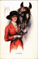 Victress / Lady with horse. Series No. 2024/3. s: C.W. Barber