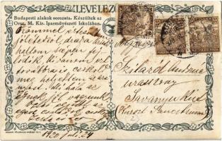 1920 Budapesti alakok sorozat. Készültek az Orsz. M. kir. Iparművészeti Iskolában, kiadja a Magyar F...