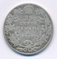 Kanada 1910. 25c Ag "VII. Eduárd" T:3
Canada 1910. 25 Cents Ag "Edward VII" C:F...