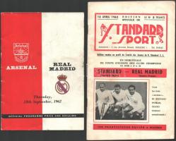 1953-1960 8 db Puskás Ferenccel és az Aranycsapattal kapcsolatos nyomtatvány. Több Real Madrid mérkő...