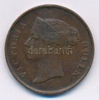 Brit-India / India Straits 1862. 1c Cu Viktória T:2- British India / India Straits 1862. 1 Cent Cu Victoria C:VF Krause KM#6
