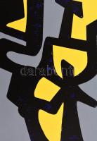 Frank Magda (1914-1997): Szoborterv. Szitanyomat, papír, jelzett. 38,5×30 cm / Magda Frank (1914-199...