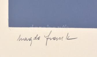 Frank Magda (1914-1997): Szoborterv. Szitanyomat, papír, jelzett. 38,5×30 cm / Magda Frank (1914-199...