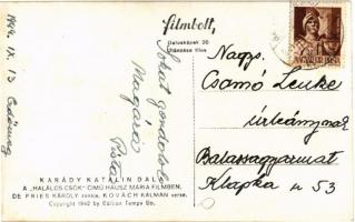 1944 Egy szédült pillanat... Karády Katalin dala a "Halálos csók" című Hausz Mária filmben