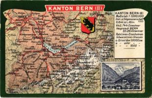 Kanton Bern (II) / Map of Canton of Bern, Interlaken