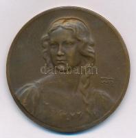 Berán Lajos (1883-1943) 1931."Budapesti emlék" kétoldalas Br emlékérem (41mm) T:1-, ph