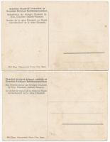 Budapest I. Erzsébet királyné (Sissi) dolgozószobája és íróasztala, belső - 2 db régi képeslap / 2 p...