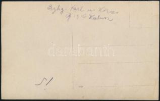 cca 1915 Károly herceg és Kövess Hermann tábornok  fotólap / Prince Karl and General Kövess. Photo p...