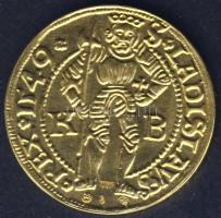 I. Ferdinánd 1526-1564. Aranyforint Au 5g (1549) jelölt utánveret (Körmöcbánya) T:1 Csak 100db! RRR!!!