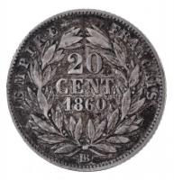 Franciaország 1860BB 20c Ag "III. Napóleon" T:2- patina
France 1860BB 20 Centimes Ag &quo...
