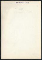cca 1932 Kinszki Imre (1901-1945) budapesti fotóművész hagyatékából, pecséttel jelzett, feliratozott...