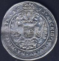 Ausztria/magyar verdejel 1693KB 1/4 Taler Ag T:3+/3 juszt. R!