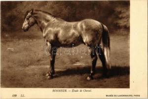 Pferdestudie / Study of a Horse / Etude de Cheval. Musée du Luxembourg, Paris. L.L. 429. s: Rosa Bonheur
