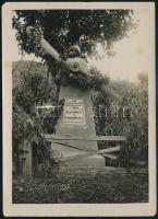 1918 Osztrák.magyar légierői 24. légihadosztályának emlékműve május 6-i csata emlékére Fotó / K.u.k. Fliegerkompagnie memorial. 18x13 cm