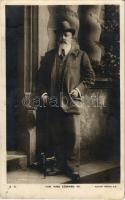 1908 H.M. King Edward VII. Rotary Photo (Hátoldalon Várady Béla főhercegi udvari beszállító reklámja az őszi és téli ruhákról)