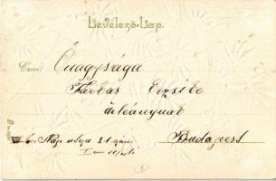 Boldog Karácsonyi ünnepeket! Dombornyomott / Christmas greeting. Emb. litho (EB)