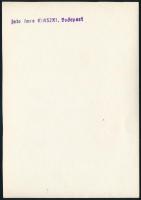 cca 1936 Kinszki Imre (1901-1945) budapesti fotóművész hagyatékából, pecséttel jelzett vintage fotó ...